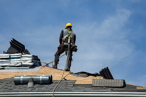 Professional Flat Roof Repair technician working in Dayton, IN